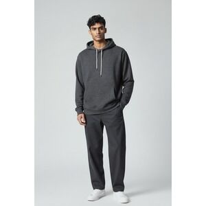 AND NOW‎ THIS Mens Pullover Drawstring Hoodie Speckled Black, Size S, NWT